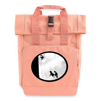 Bauarbeiter - Rolltop Rucksack mit zwei Griffen - Chintzrosa - Vorne