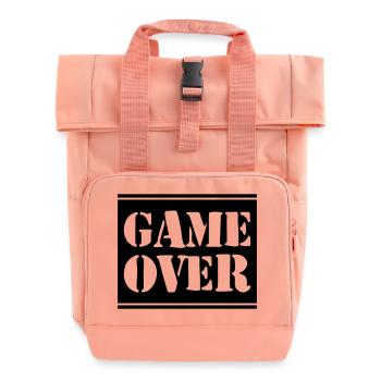 Game Over - Rolltop Rucksack mit zwei Griffen - Chintzrosa - Vorne