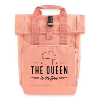 Weihnachtsgeschenke für Frauen - Rolltop Rucksack mit zwei Griffen - Chintzrosa - Vorne