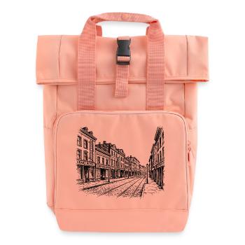 Vintage Street - Rolltop Rucksack mit zwei Griffen - Chintzrosa - Vorne