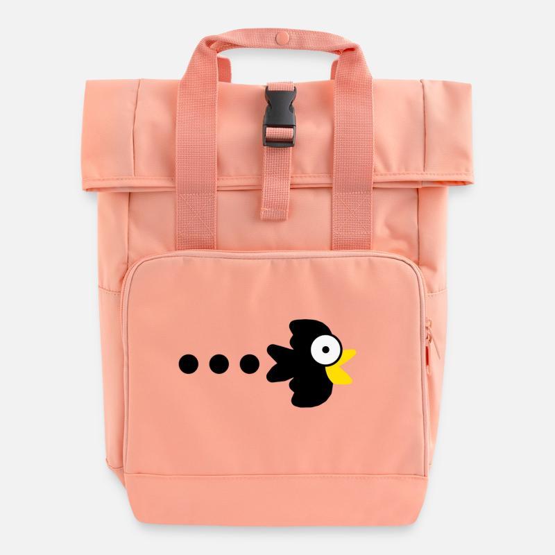 Corbeau anime - Roll Top Backpack with Two Handles - chintz rose