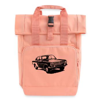 Volga GAZ 24 - Roll Top Backpack with Two Handles - chintz rose - Front