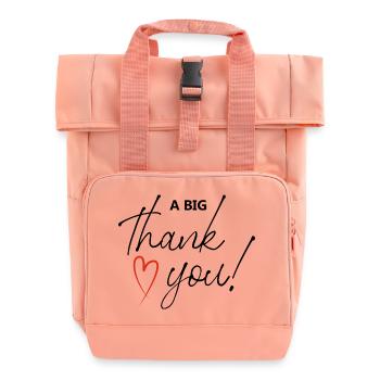 Thank You - Rolltop Rucksack mit zwei Griffen - Chintzrosa - Vorne