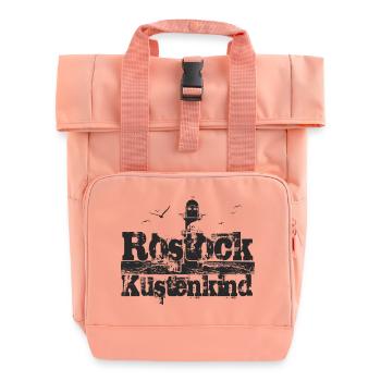 Rostock Küstenkind - Rolltop Rucksack mit zwei Griffen - Chintzrosa - Vorne