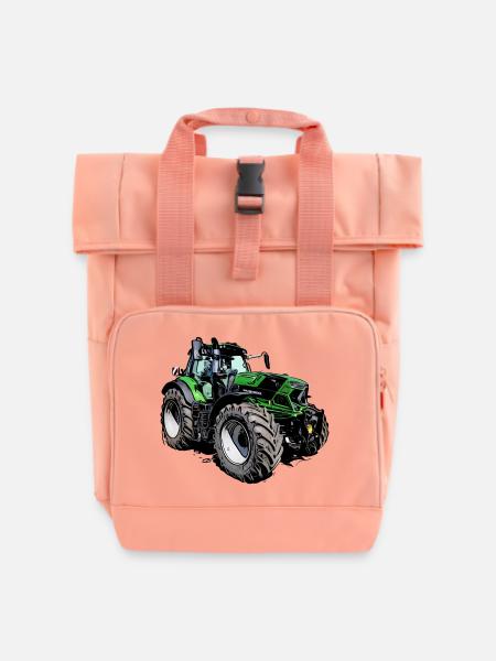 Agrotron 230 MK3 - Rolltop Rucksack mit zwei Griffen - Chintzrosa