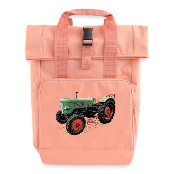 Traktor Favorit 1 - Rolltop Rucksack mit zwei Griffen - Chintzrosa - Vorne