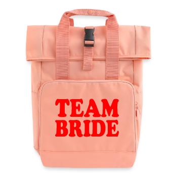 Équipe de la mariée - Sac à dos Roll Top à deux anses - rose liberty - Devant