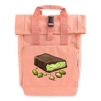 Dubaï Chocolat Pistaches Pistache Crème Chocolat - Sac à dos Roll Top à deux anses - rose liberty - Devant