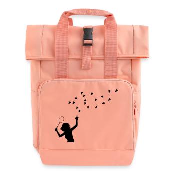 badminton - Rolltop Rucksack mit zwei Griffen - Chintzrosa - Vorne