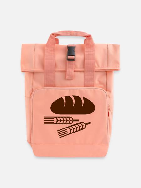 Brot - Rolltop Rucksack mit zwei Griffen - Chintzrosa