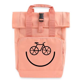 Fahrrad - Rolltop Rucksack mit zwei Griffen - Chintzrosa - Vorne