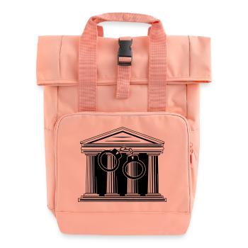 Court handcuffs - Roll Top Backpack with Two Handles - chintz rose - Front
