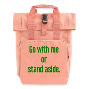 Geh mit oder beiseite - Rolltop Rucksack mit zwei Griffen - Chintzrosa - Vorne
