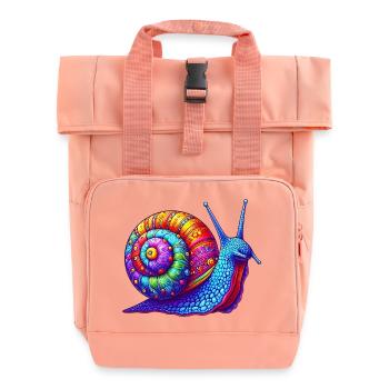 Schnecke - Rolltop Rucksack mit zwei Griffen - Chintzrosa - Vorne