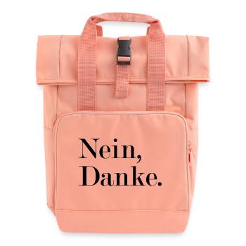 Nein, danke Statement Antwort - Rolltop Rucksack mit zwei Griffen - Chintzrosa - Vorne