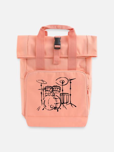 drums - Rolltop Rucksack mit zwei Griffen - Chintzrosa