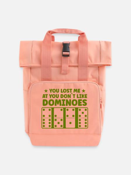 Domino Design - Rolltop Rucksack mit zwei Griffen - Chintzrosa