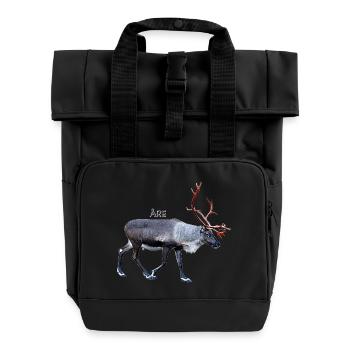 ARE - Roll Top Backpack with Two Handles - black - Front