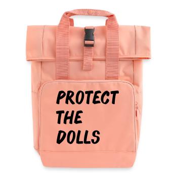 Protect_the_Dolls_-- - Sac à dos Roll Top à deux anses - rose liberty - Devant