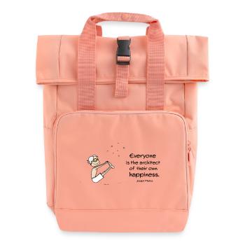 Architect of Happiness - Rolltop Rucksack mit zwei Griffen - Chintzrosa - Vorne