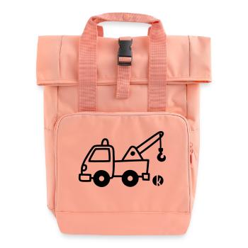 Abschlepper - Rolltop Rucksack mit zwei Griffen - Chintzrosa - Vorne