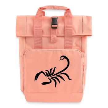 scorpion2 - Roll Top Backpack with Two Handles - chintz rose - Front