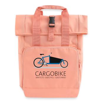 Cargobike Bakfiets Ladcykel cargo vélo - Sac à dos Roll Top à deux anses - rose liberty - Devant