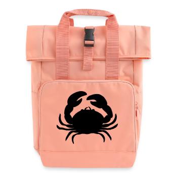 le crabe - Sac à dos Roll Top à deux anses - rose liberty - Devant