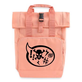 Blase Wut facher Enervé Stöhnen Schrei - Rolltop Rucksack mit zwei Griffen - Chintzrosa - Vorne