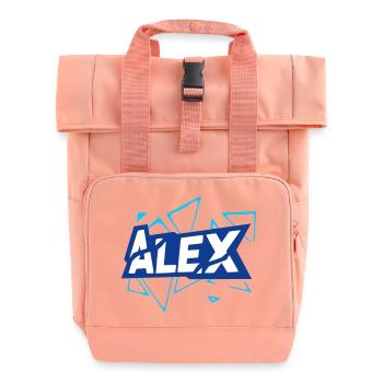 Alex - Rolltop Rucksack mit zwei Griffen - Chintzrosa - Vorne