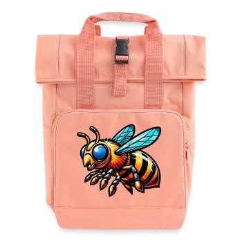 Bee - Roll Top Backpack with Two Handles - chintz rose - Front