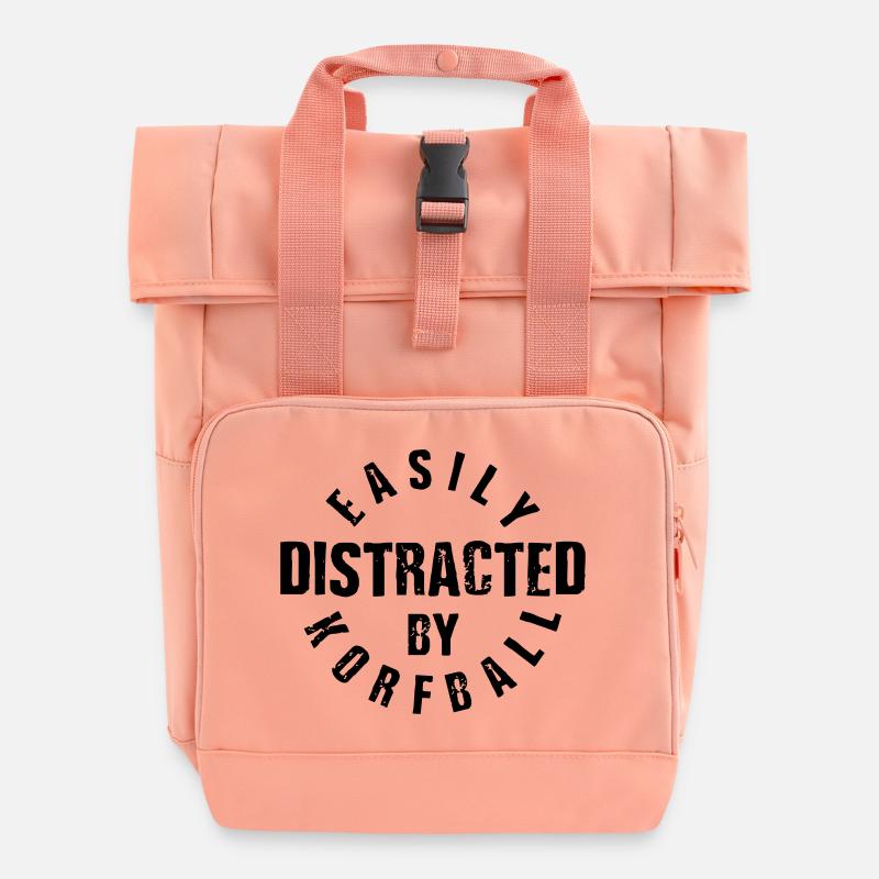 FACILEMENT DISTRAIT PAR LE KORFBALL - Sac à dos Roll Top à deux anses - rose liberty