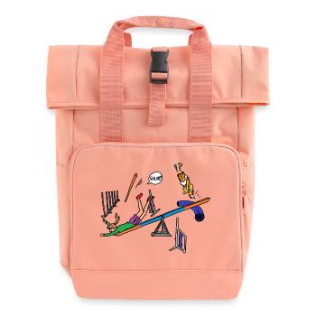 Geschicklichkeit - Rolltop Rucksack mit zwei Griffen - Chintzrosa - Vorne