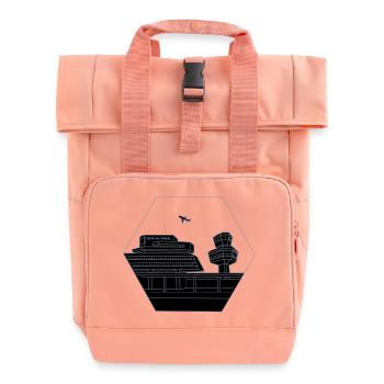 Flughafen Tegel Berlin 2 - Rolltop Rucksack mit zwei Griffen - Chintzrosa - Vorne