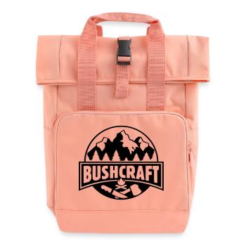 Bushcraft -Live the adventure Bushcrafter gift - Roll Top Backpack with Two Handles - chintz rose - Front