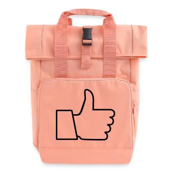 thumb_up_f1 - Roll Top Backpack with Two Handles - chintz rose - Front