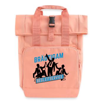 junggesellenabschied bräutigam - Rolltop Rucksack mit zwei Griffen - Chintzrosa - Vorne