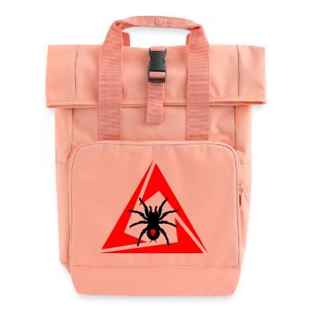 Spinne - Rolltop Rucksack mit zwei Griffen - Chintzrosa - Vorne