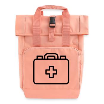 First aid kit - Roll Top Backpack with Two Handles - chintz rose - Front