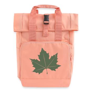 Feuille d’érable verte - Sac à dos Roll Top à deux anses - rose liberty - Devant