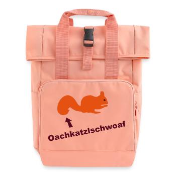 Oachkatzlschwoaf Eichhörnchen - Rolltop Rucksack mit zwei Griffen - Chintzrosa - Vorne