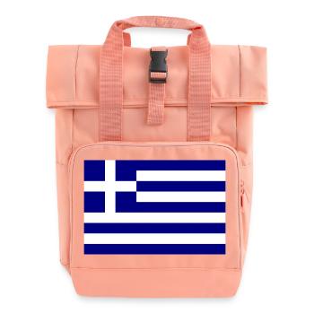 Drapeau de la Grèce - Sac à dos Roll Top à deux anses - rose liberty - Devant