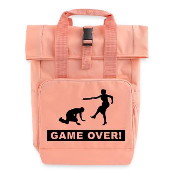 cerf la nuit - Sac à dos Roll Top à deux anses - rose liberty - Devant