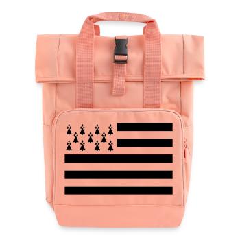 Drapeau Breton - Sac à dos Roll Top à deux anses - rose liberty - Devant