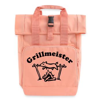 grillmeister_mit_schrift - Rolltop Rucksack mit zwei Griffen - Chintzrosa - Vorne
