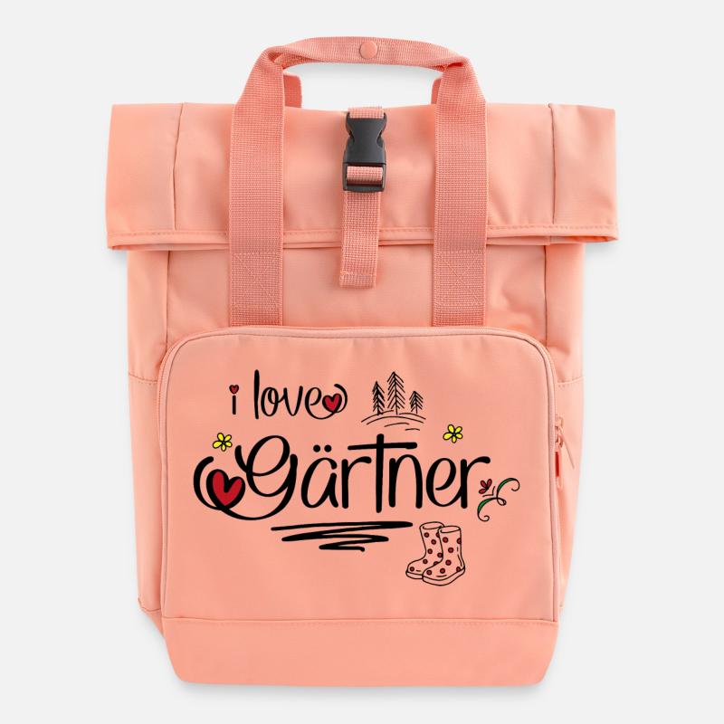 Gärtner - Rolltop Rucksack mit zwei Griffen - Chintzrosa
