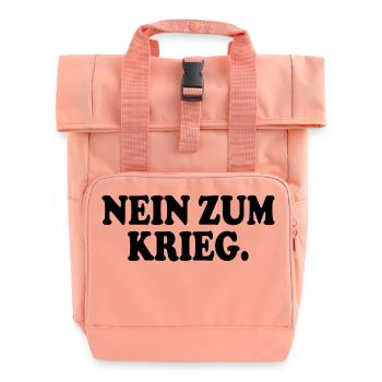 Nein zum krieg - Rolltop Rucksack mit zwei Griffen - Chintzrosa - Vorne