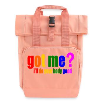 got me ill do your body good - Roll Top Backpack with Two Handles - chintz rose - Front