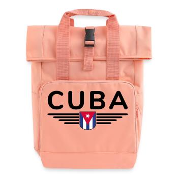 Stilvolles Kuba Design für Fans - Rolltop Rucksack mit zwei Griffen - Chintzrosa - Vorne