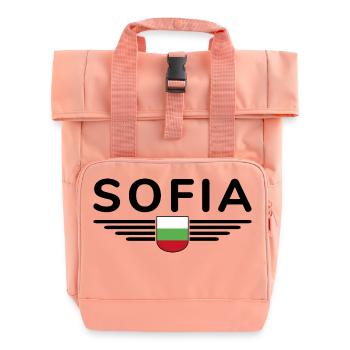 Sofia Design – Fière de la capitale bulgare - Sac à dos Roll Top à deux anses - rose liberty - Devant